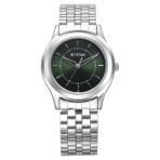 Titan Karishma Zing Quartz Analog Green Dial Stainless Steel Strap Watch